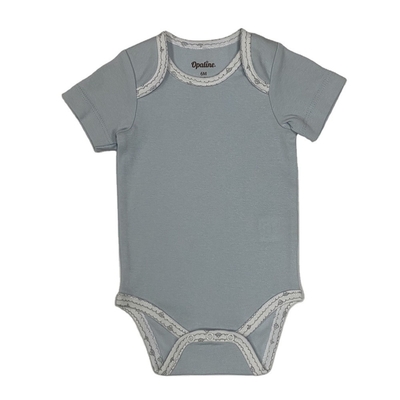 Button Closure Summer Baby Short Sleeve Cotton Kids Suit 3 Pcs Newborn Cloths With OEM