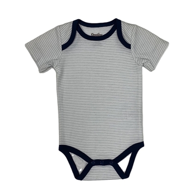 Button Closure Summer Baby Short Sleeve Cotton Kids Suit 3 Pcs Newborn Cloths With OEM