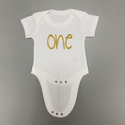Glitter Printing Baby Rompers 100% Cotton One Piece Sale Bodysuit Gift Set Box Packing