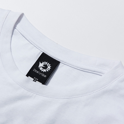 Men's Plus Size 100% Cotton Short Sleeve Polo Tshirt with Custom Print in Soft White